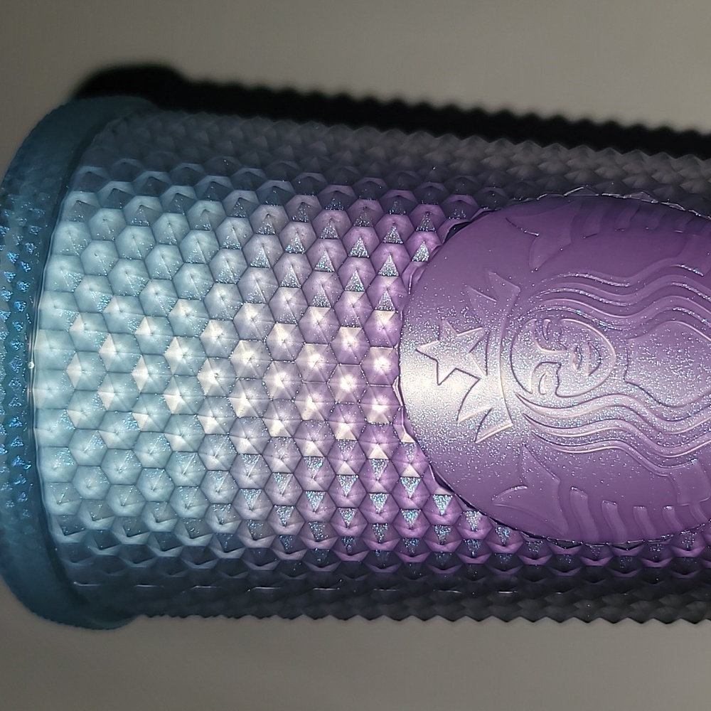 Starbucks Periwinkle 2024 Gradient Bling Winter Ombré Studded Soft Touch - Picture 3 of 8